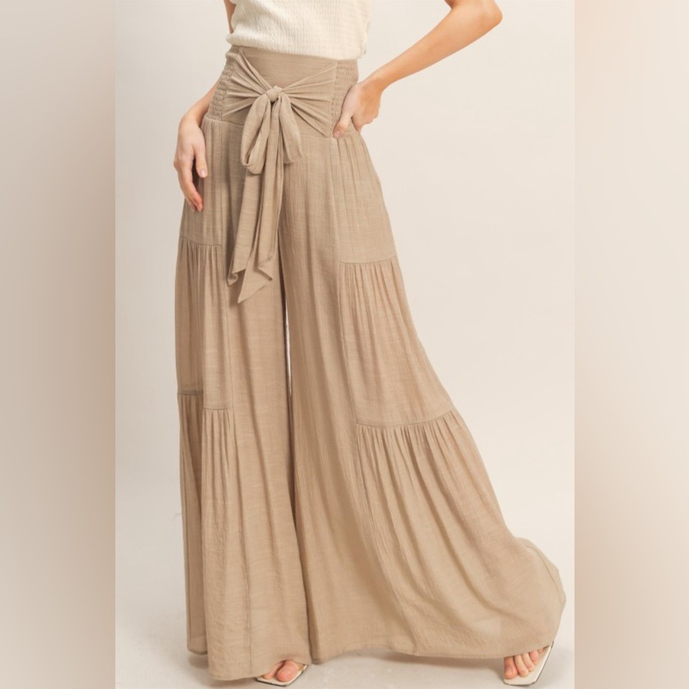 #82 So Chic Taupe Pants - Picture 2 of 3